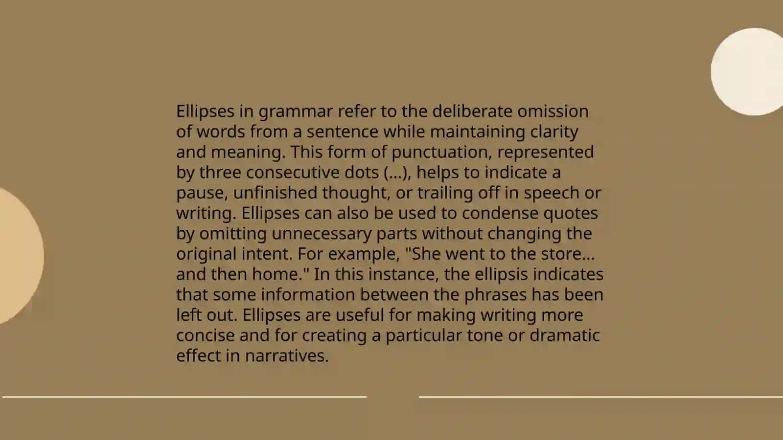Ellipses repetition and substitution 3