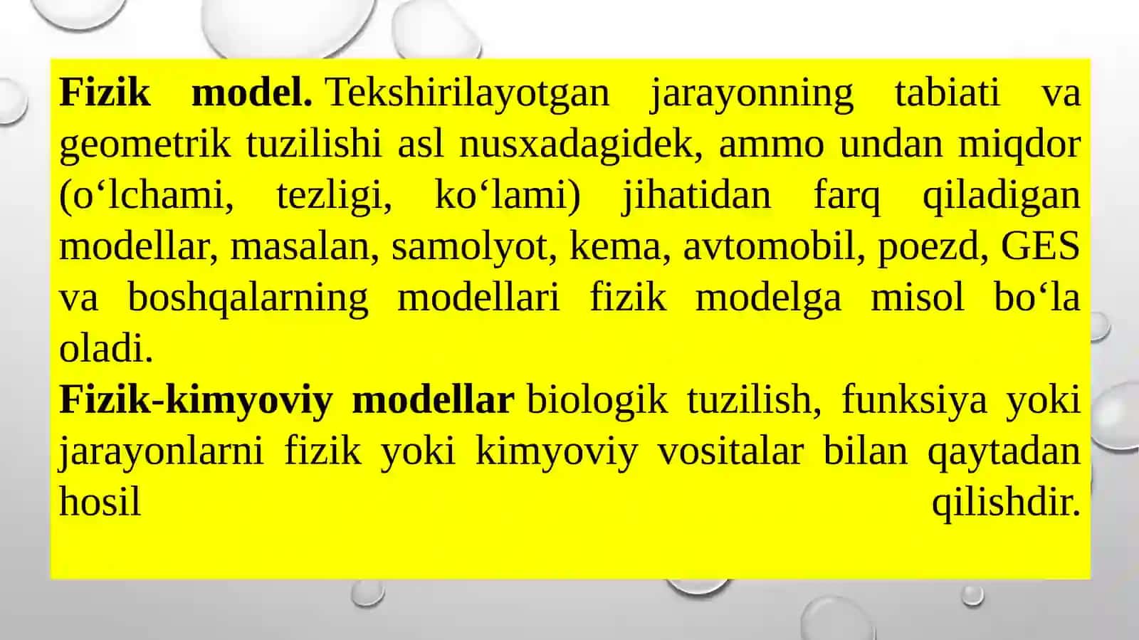 Matematik modelni qurish metodlari 3