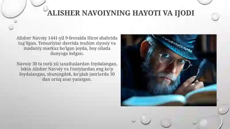 Alisher Navoiy: Hayot, Ijod va O'zbek Adabiy Tilining Asoschisi 3