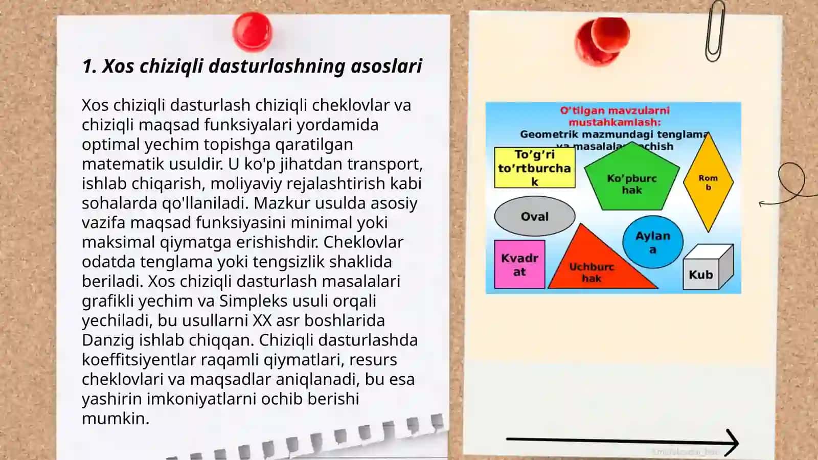 Xos chiziqli dasturlashning asoslari 3