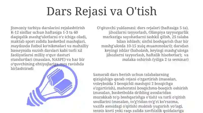 Jismoniy tarbiya bòyicha yòriqchining ish faoliyati 3