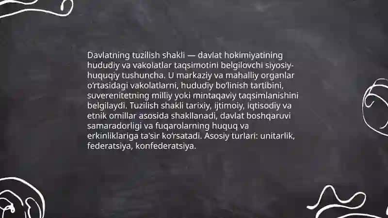 Davlatning tuzilish shakli 3