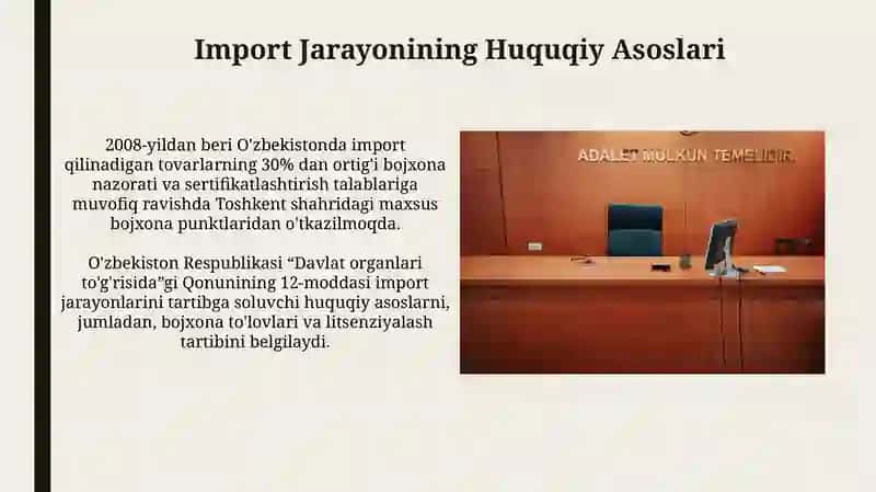 Rasmiy institutlarni import qilish 3