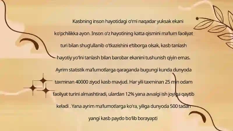 Kasb tanlashga yo'naltirish va kasb tanlash 3