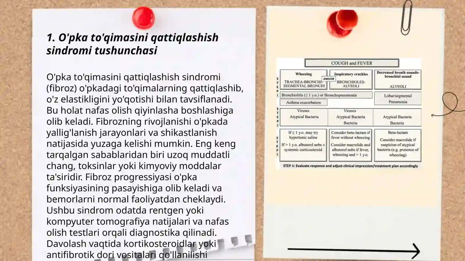O'pka to'qimasini qattiqlashish sindromi 3