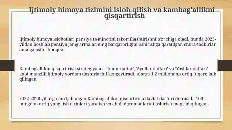 Ijtimoiy himoya va kambag'allikni qisqartirish 3