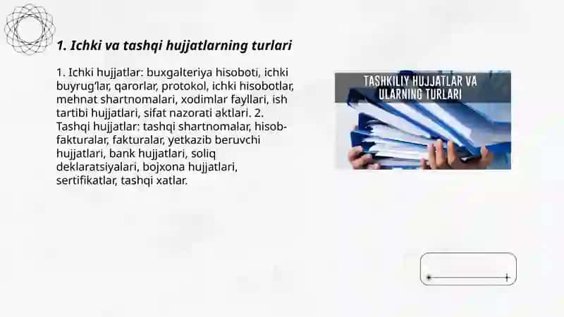 Ichki va tashqi hujjatlar 3