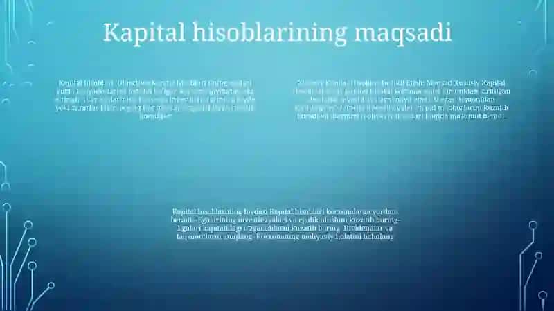 Xususiy Kapital Hisobini Tashkil Etish 3