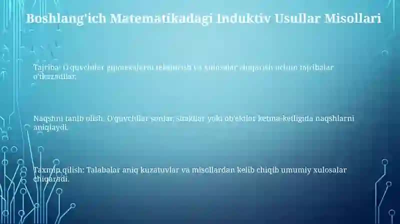 Boshlangʻich sinifda matematika oʻqish metodlari 3