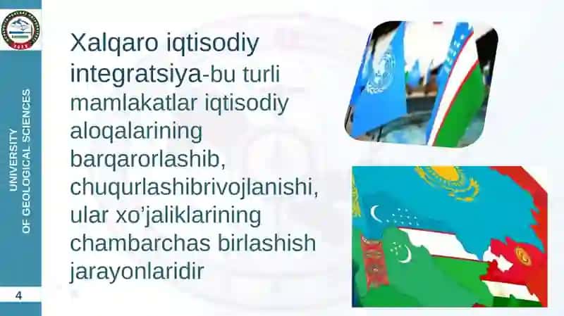 XALQARO IQTISODIY INTEGRATSIYA VA O’ZBEKISTONNING JAHON HAMJAMIYATIGA KIRIB BORISHI 3
