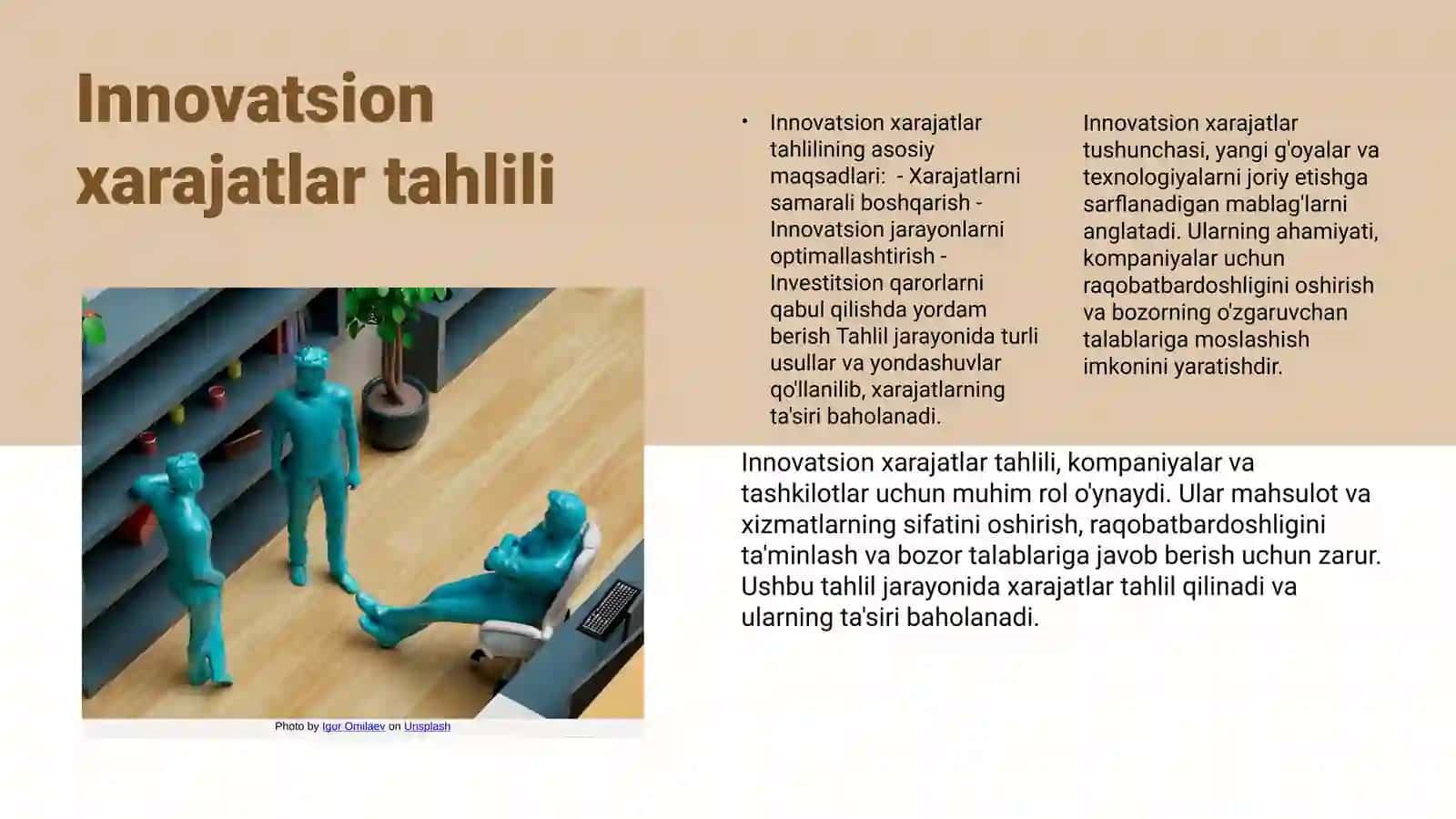 Innovatsion xarajatlarning tarkibini va tuzilmasi 3