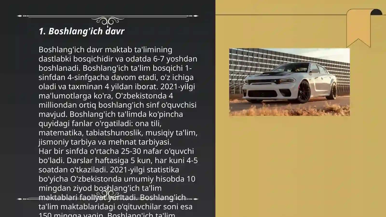 Avtomobilning rivojlanish bosqichlari 3