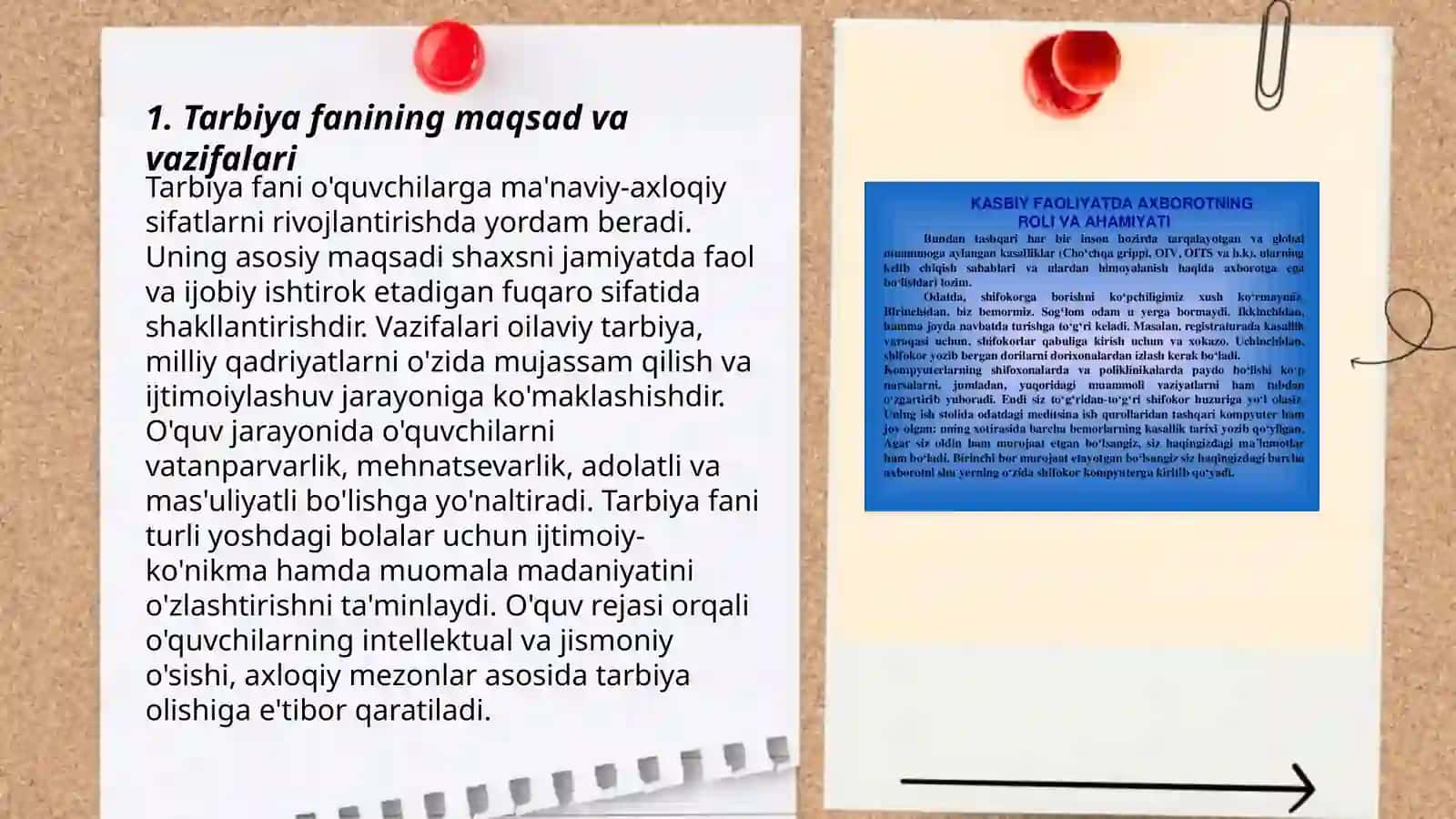 Mamlakatning umumtaʼlim muassasalarida tarbiya fanini oʻqitishning oʻziga xos xususiyatlari 3