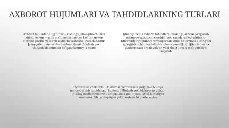 Ijtimoiy Tarmoqlarda Axborot Xurujlari Va Taxdidlar 3