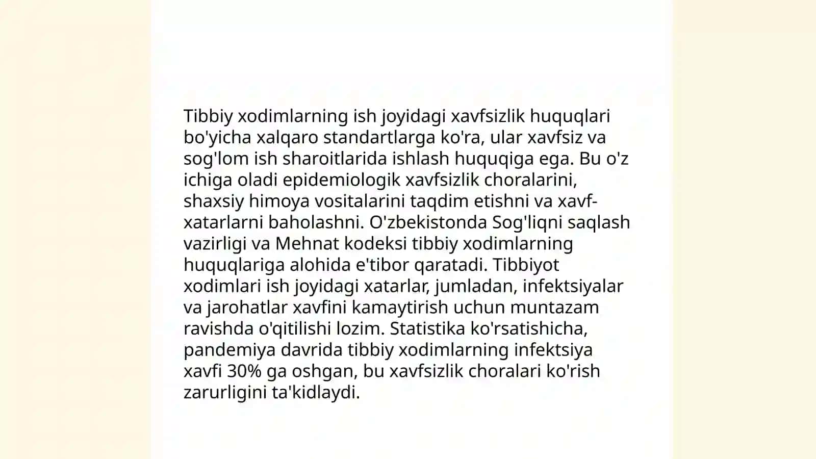 Tibbiy xodimlarning huquqlari 3