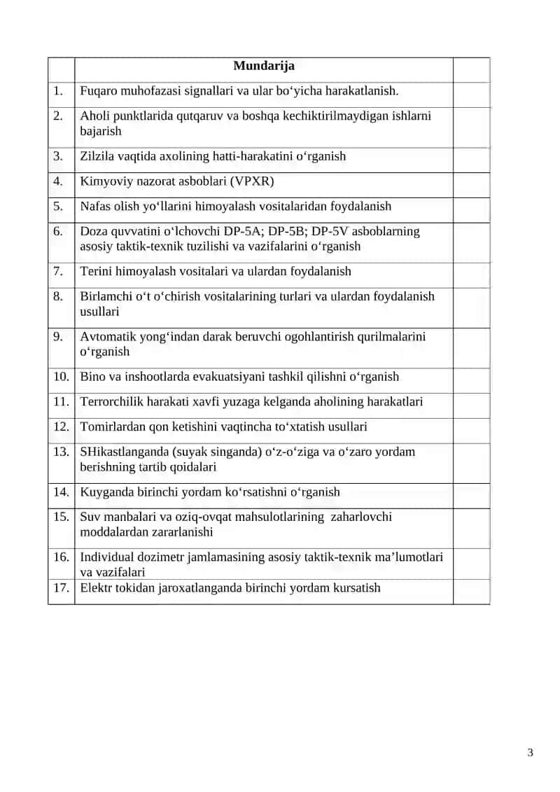 Mehnat muhofazasi va texnika xavfsizligi 3
