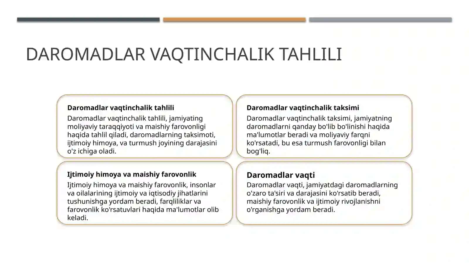 Aholi daromadlari va turmush farovonligi 3