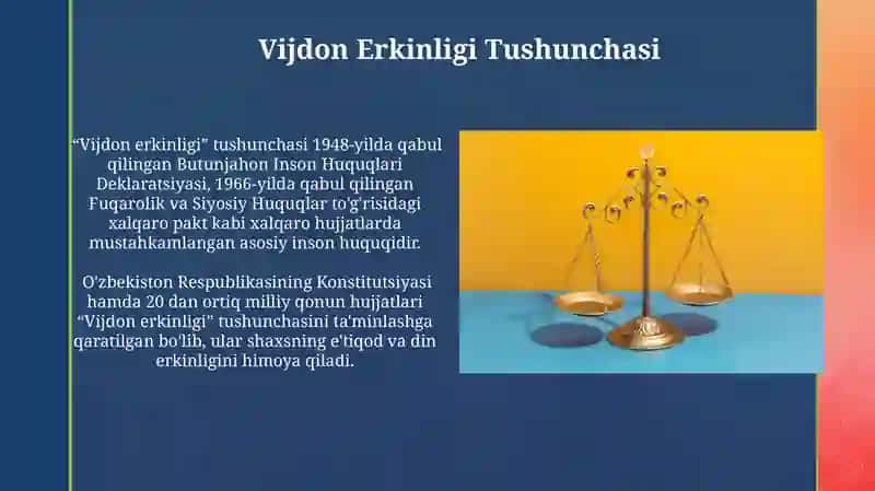Vijdon Erkinligi Tushunchasi 3
