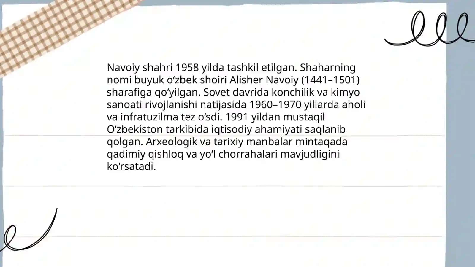 Navoiy Shahri 3