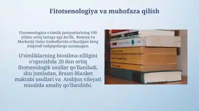 Fitosenologiya fanining rivojlanish tarixi va tadqiqot usullari 3