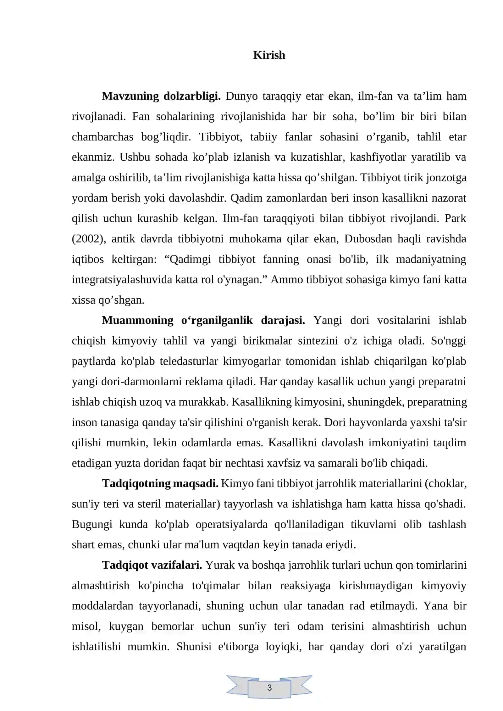 Tibbiyot va kimyo fanlari 3