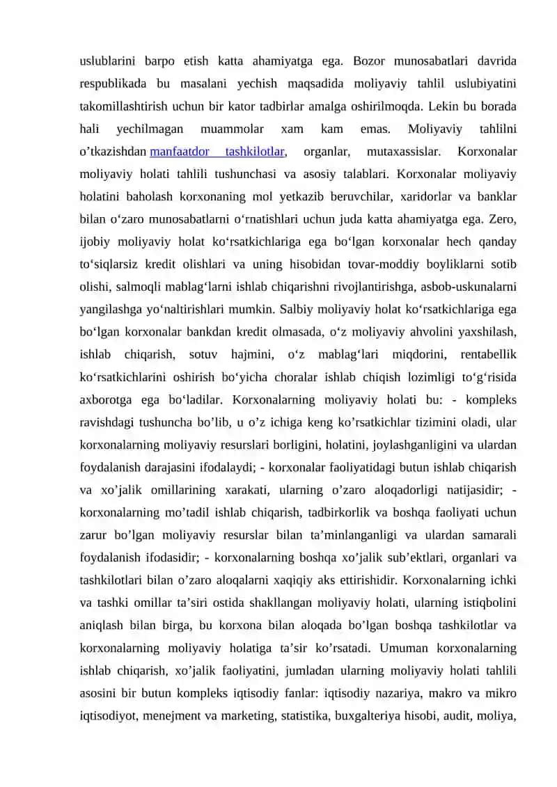 KORXONADA MOLIYAVIY NATIJALAR VA RENTABILLIK TAHLILI 3