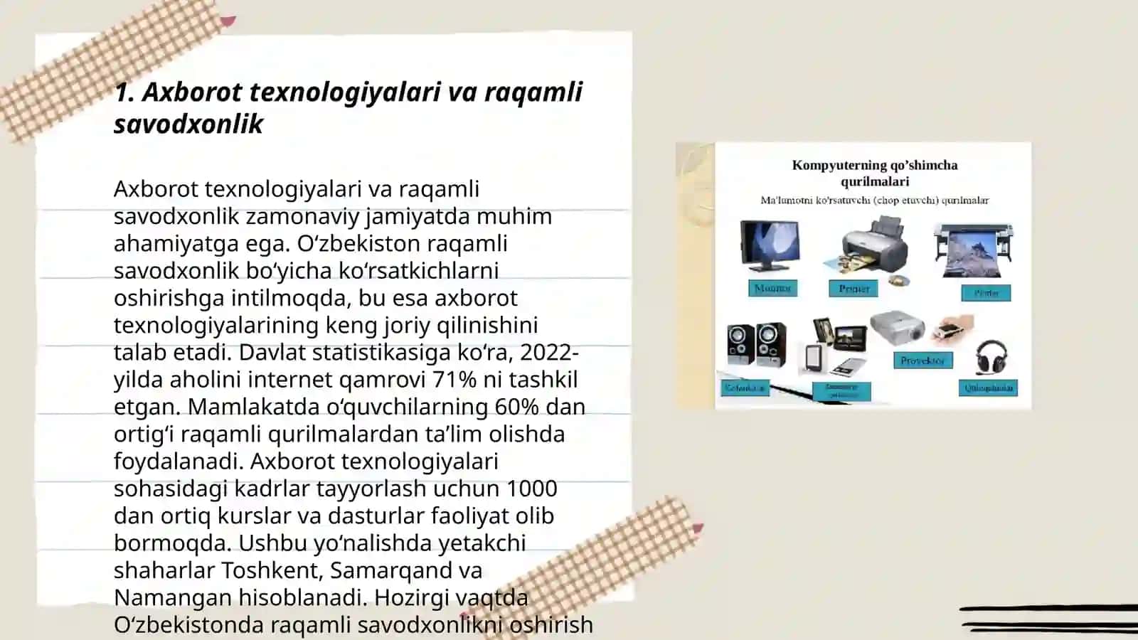 Axborot texnologiyalari va raqamli savodxonlik 3