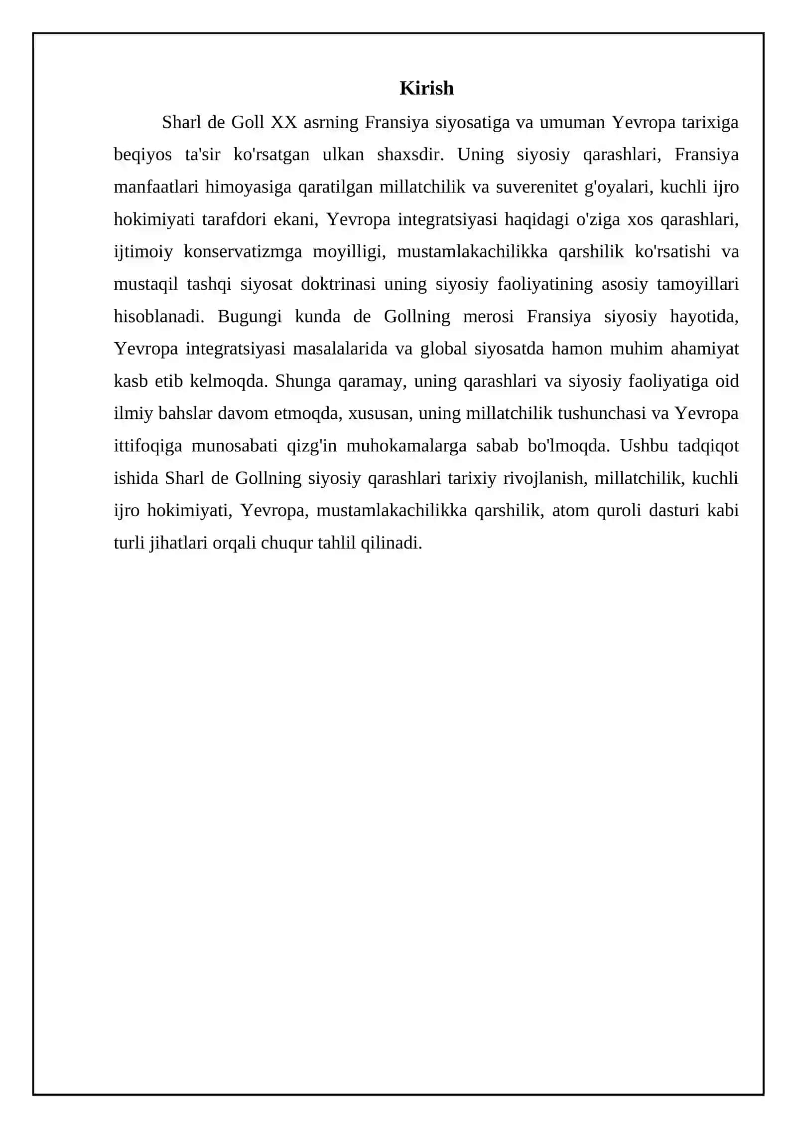 Sharl De Gollning siyosiy qarashlari 3