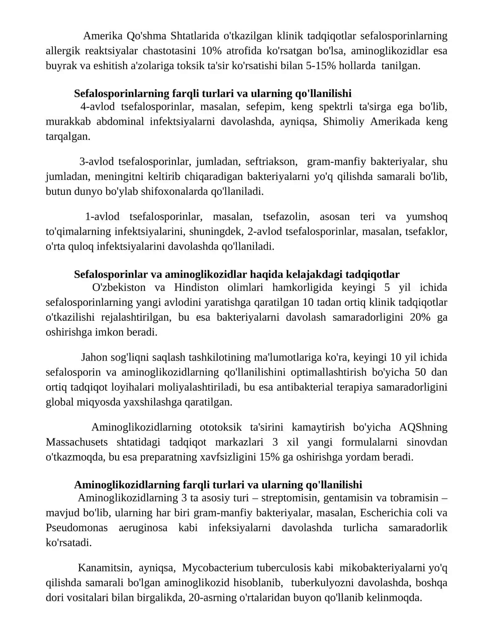 Sefalosporinlar va aminoglikozidlar 3