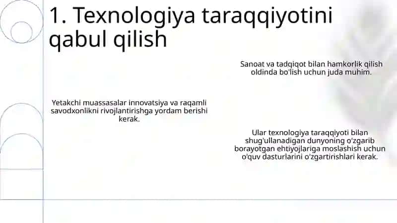 Kelajakni Shakillantirish: Liderlar va Innovatorlarni Yetishtirish 3