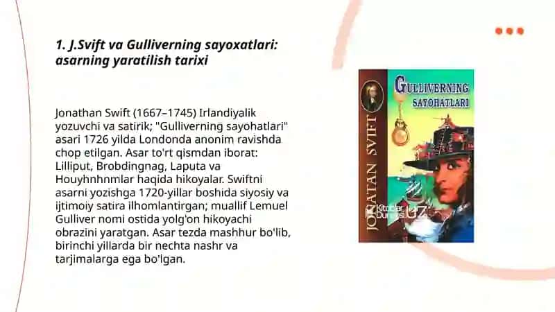 J.Svift "Gulliverning sayoxatlari" 3