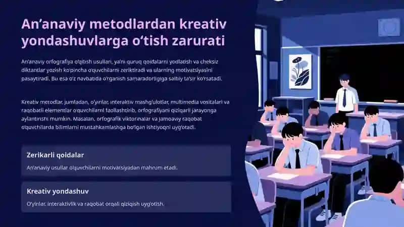Orfografiyani o‘rgatishda kreativ metod va usullar 3
