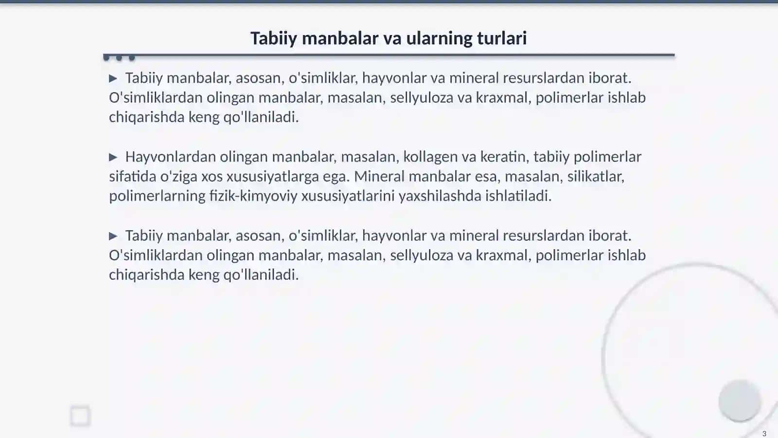 Tabiiy manbalardan polimer olish va ularni fizik-kimyoviy xususiyatlarini o'rganish 3