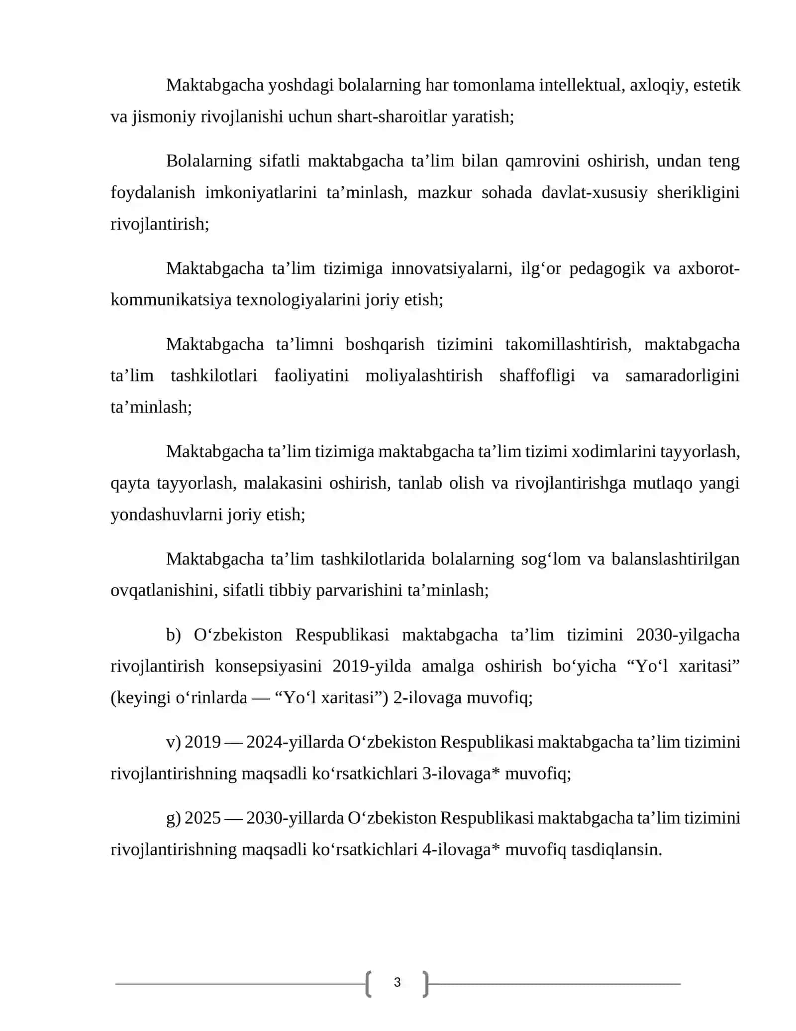 O’zbekiston Respublikasi maktabgacha ta’lim konsepsiyasining mazmuni 3