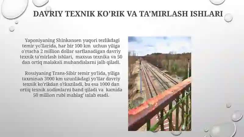 Temir yo'l qurilishida qo’llanadigan yo‘l ustki qurilmasi 3