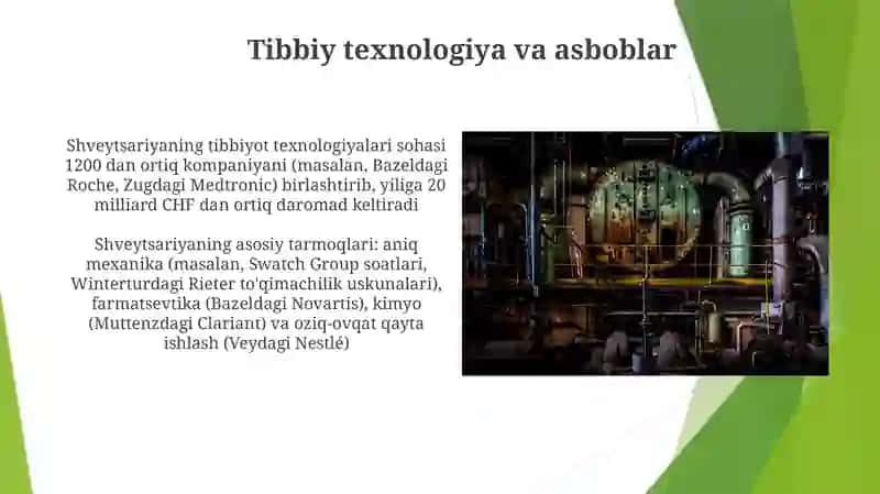 Shveysariya iqtisodiyoti haqida umumiy ma'lumot 3