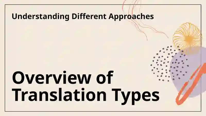 Types of translation 3