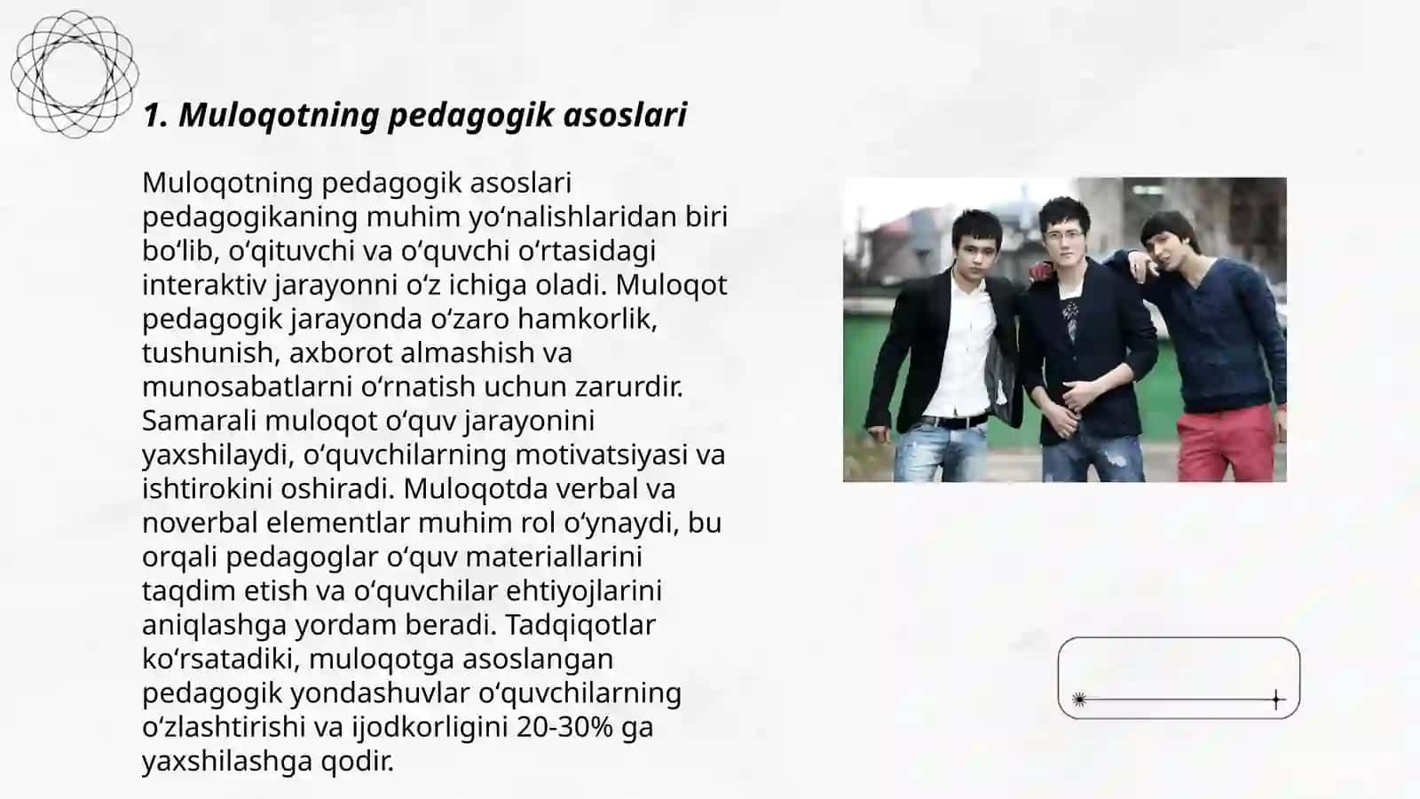 Oilada bolalar bilan muloqotni yo‘lga qo‘yishning pedagogik-psixologik shart-sharoitlari 3