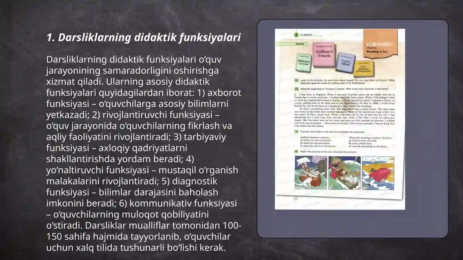 Darslikdagi matnlarning didaktik ro'li 3