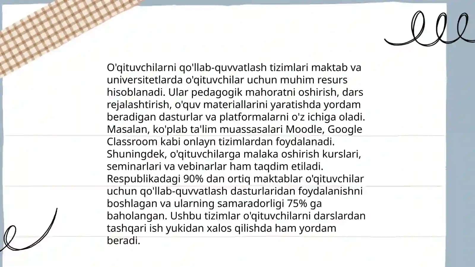 TALIS xalqaro baholash dasturi 3