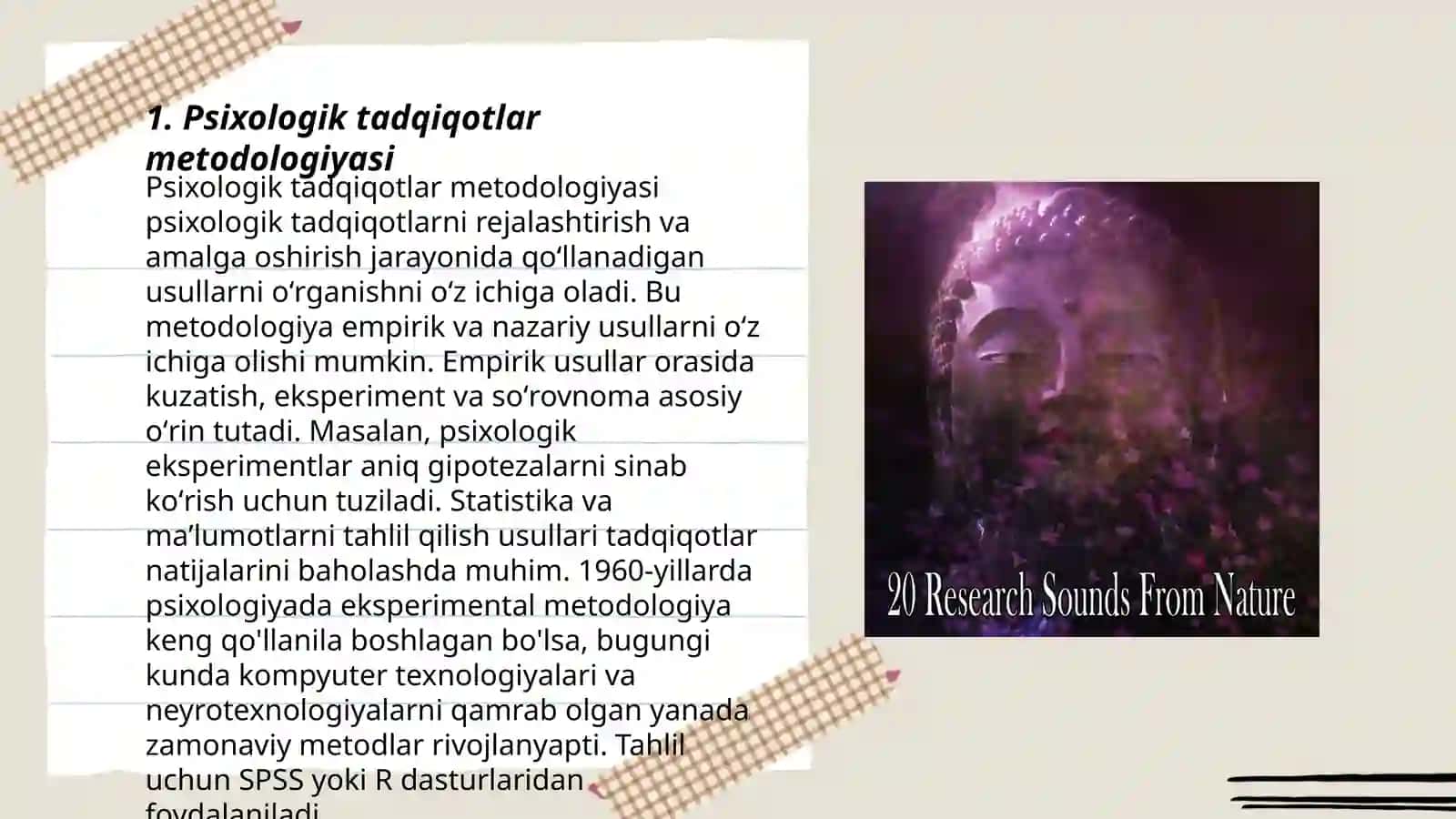 Psixologiyada ilmiy tadqiqotlarning asoslari va tadqiqot turlari 3