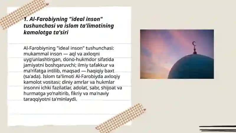 Al-Farobiyning "ideal inson" tushunchasi va islom ta'limotining kamolotga ta'siri 3