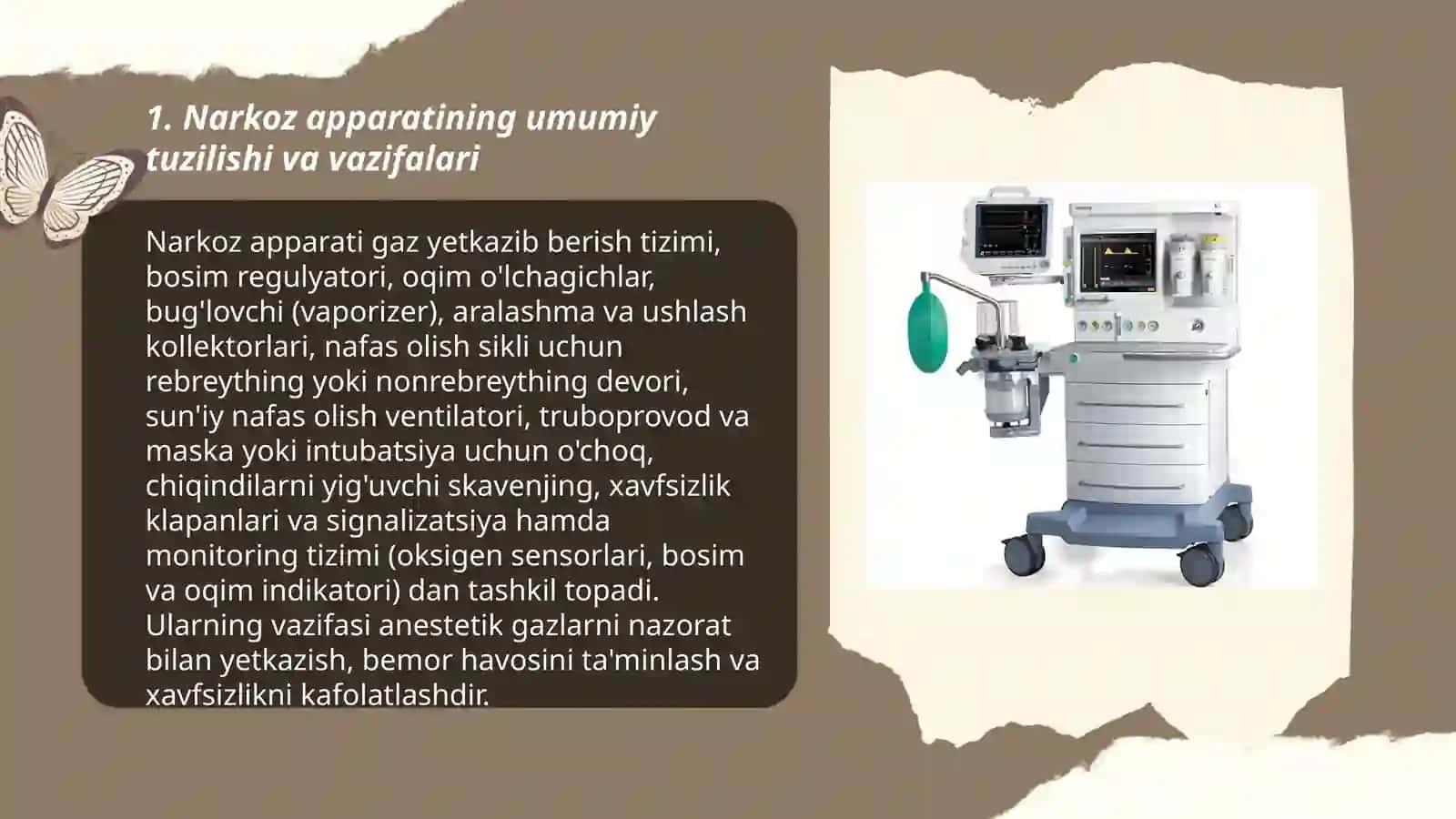 Narkoz apparati va uning ishlash printsipi 3