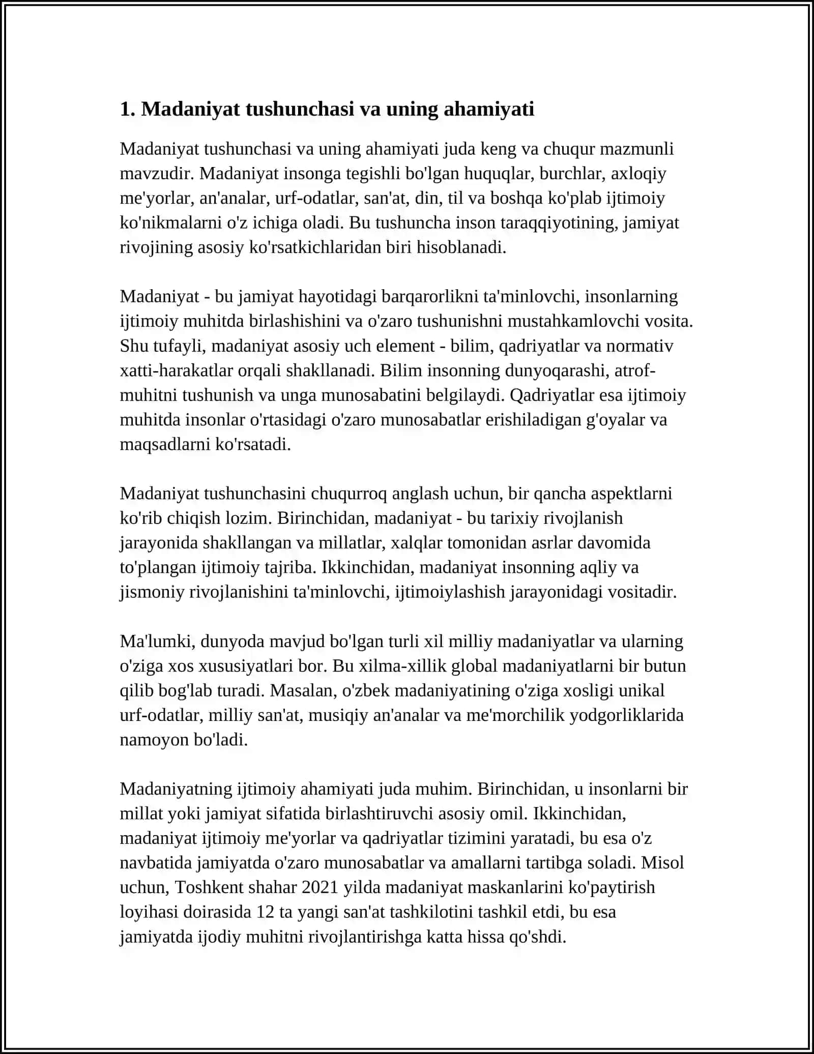MUSTAQIL ISH Mavzu: MADANIYAT,DIN VA AXLOQ SOTSIOLOGIYASI 3