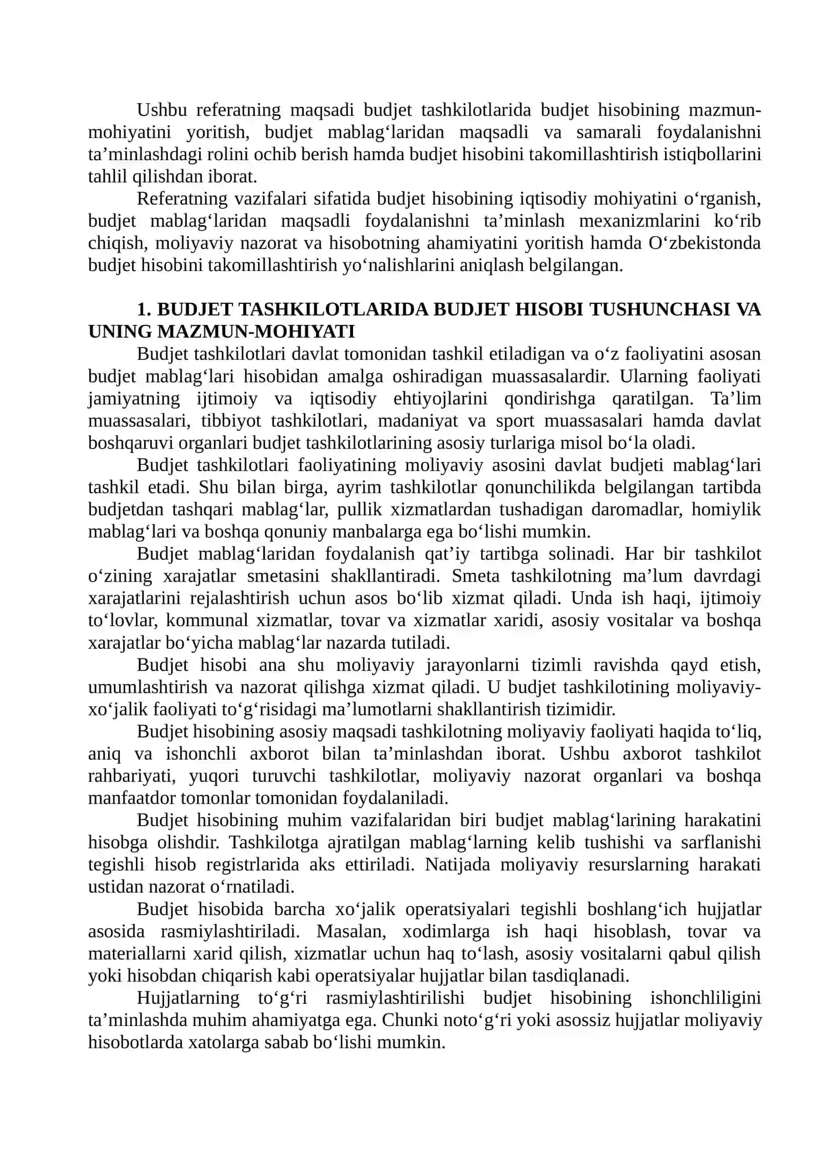 BUDJET TASHKILOTLARIDA BUDJET MABLAG‘LARIDAN MAQSADLI VA SAMARALI FOYDALANISHNI TA’MINLASHDA BUDJET HISOBINING ROLI 3
