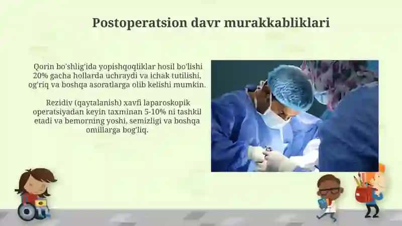 Operatsiyadan keyingi qorin churralarii operativ xirurgiyasi 3