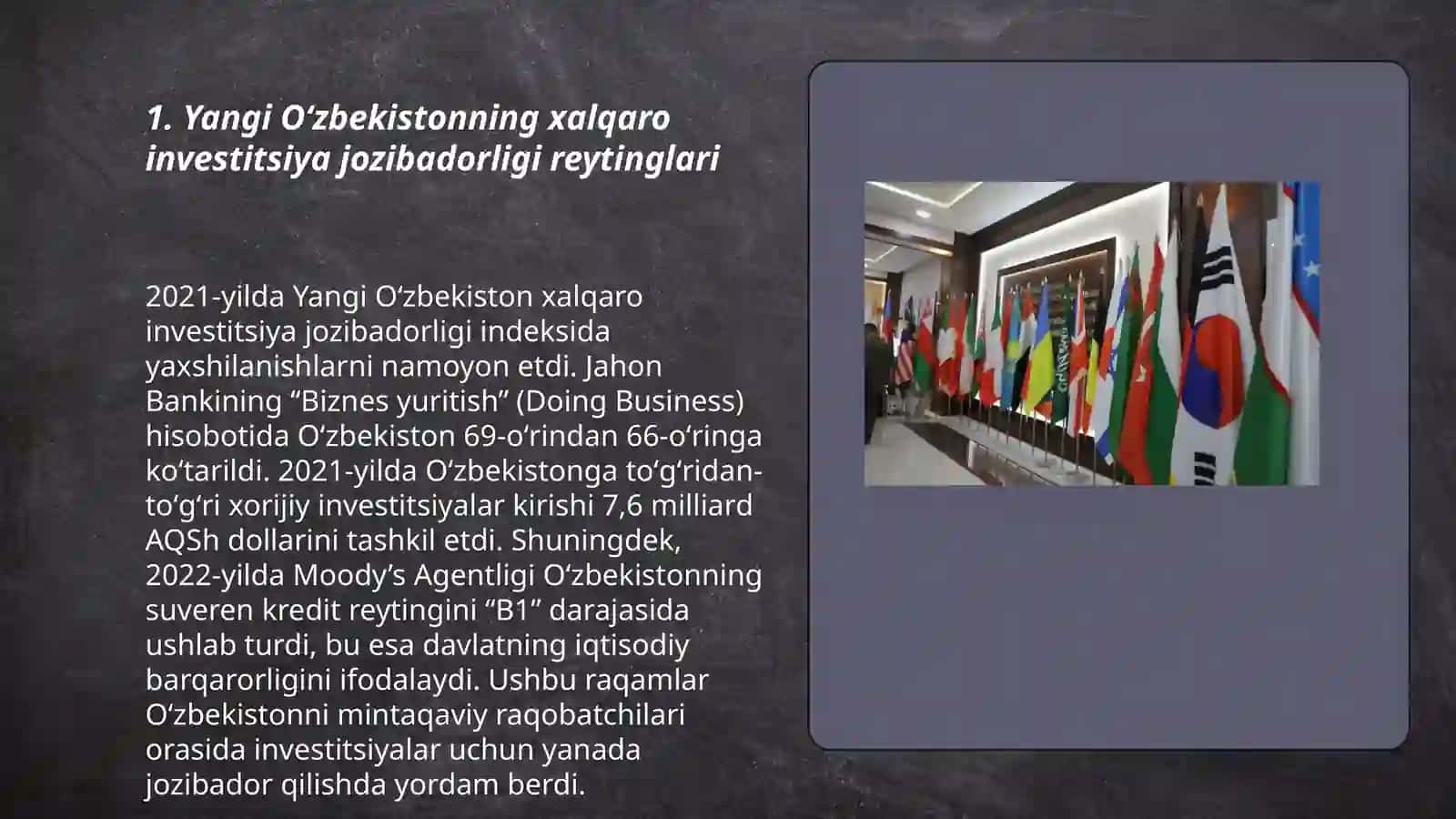 Yangi Oʻzbekistonda ijtimoiy siyosiy iqtisodiy va madaniy hayotida roʻy berayotgan oʻzgarishlarning xalqaro reyting va indekslarda aks etishi 3