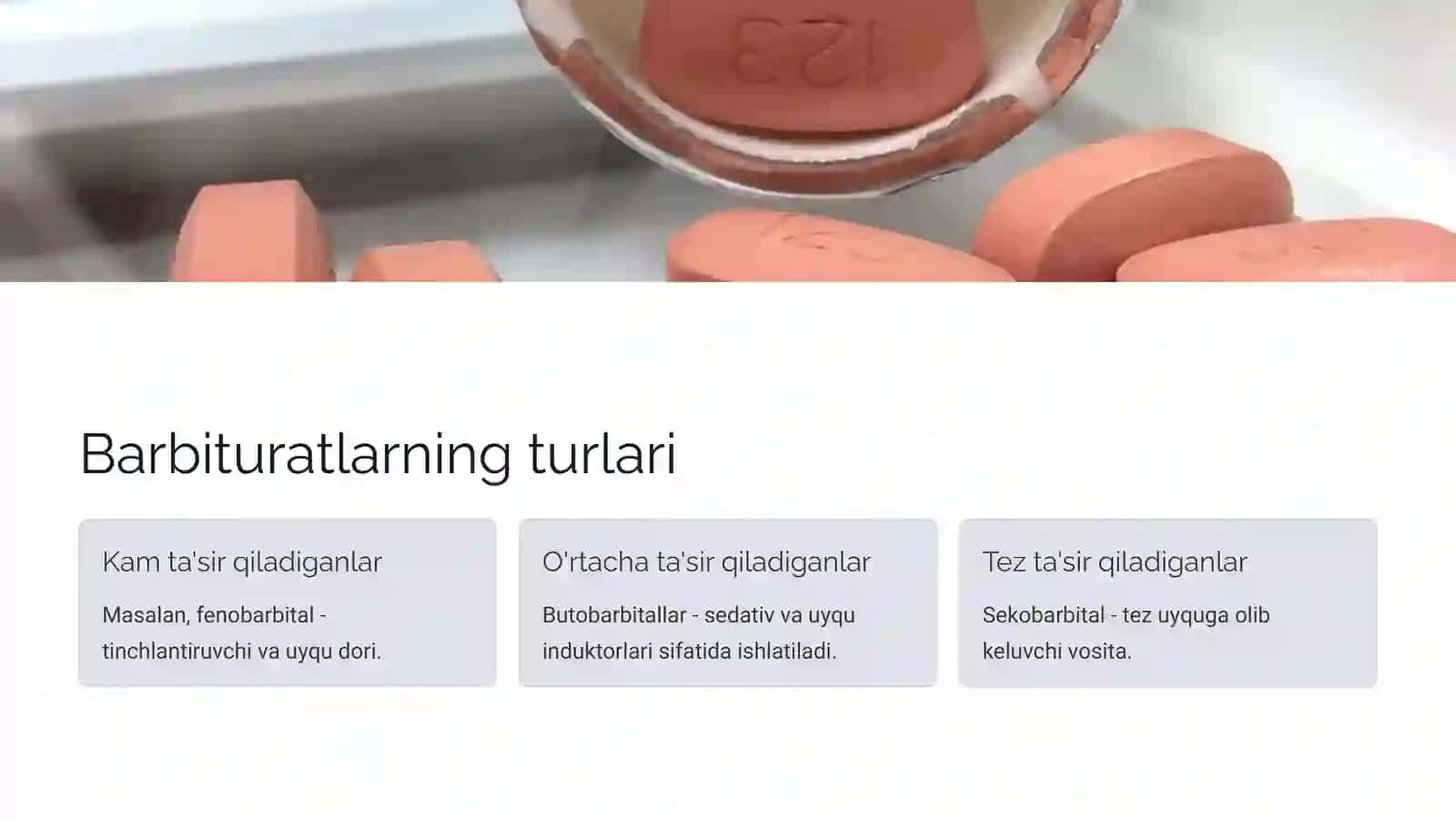 Barbitur kislota va uning asosida olingan dori vositalari 3