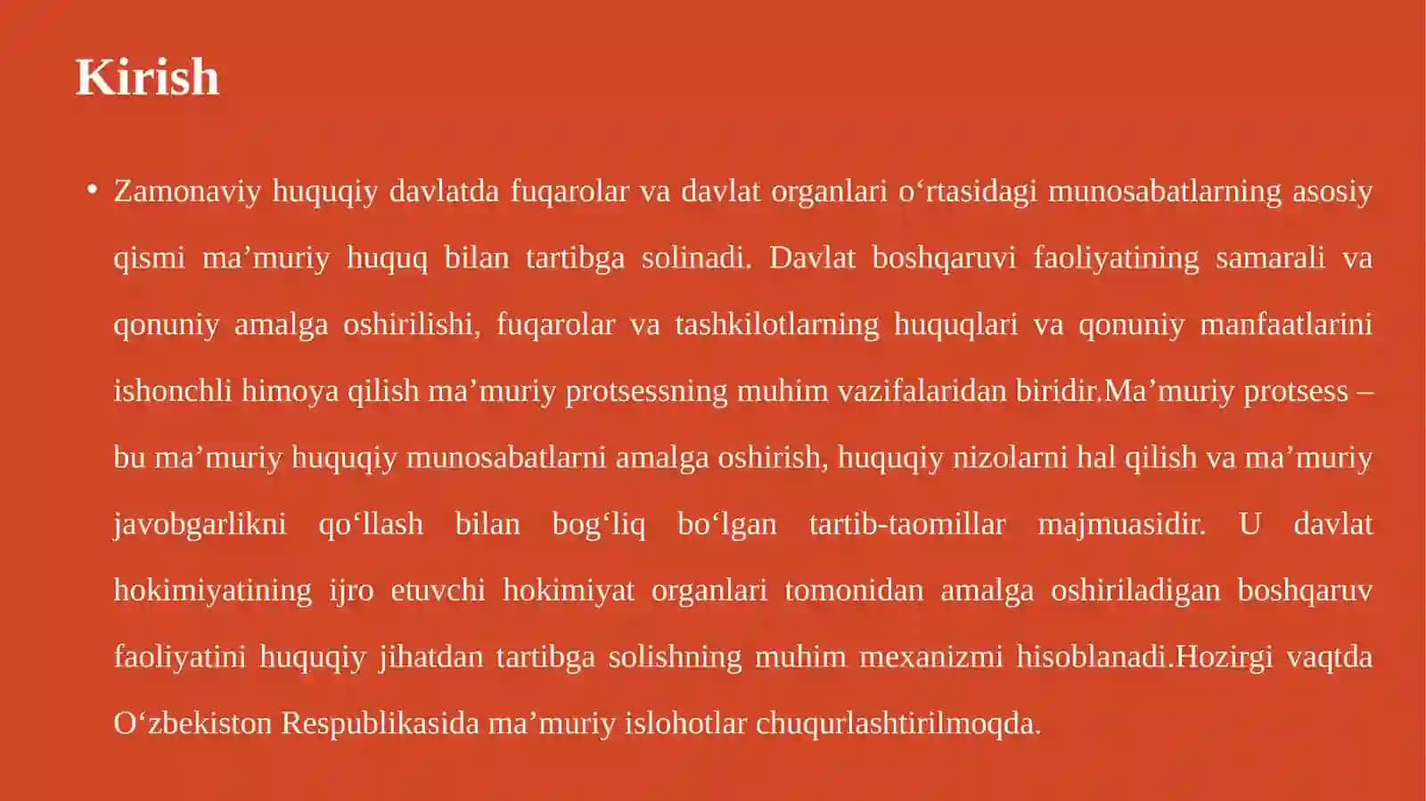 Ma’muriy protsess tushunchasi, mohiyati va turlari 3