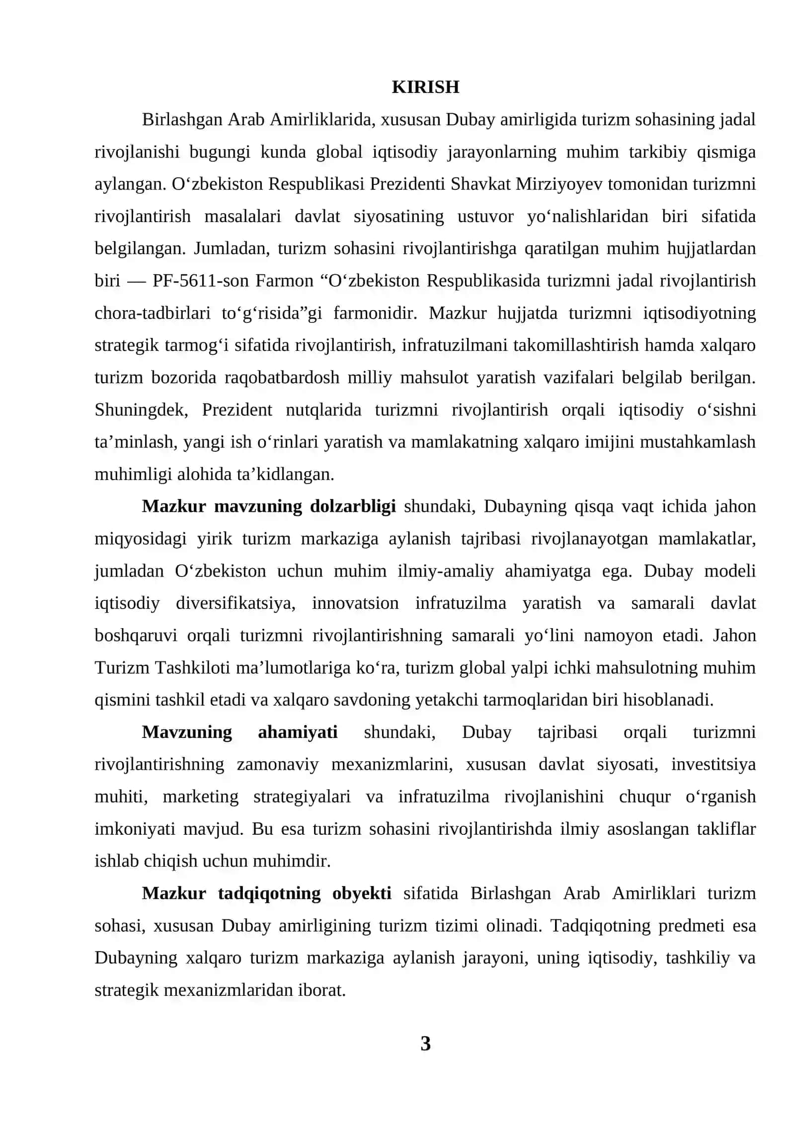 Birlashgan arab amirligida Dubayning xalqaro turizm markaziga aylanishi 3